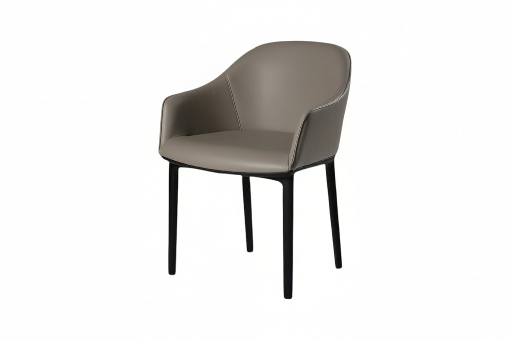 Softshell Chair 4-Legged-Base, Leather Premium F, Sand