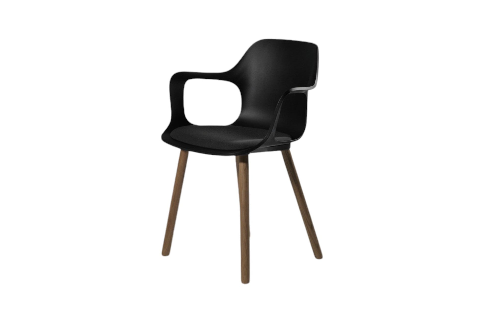 HAL Armchair Wood mit Sitzkissen, Eiche natur, Hopsak/dunkelgrau