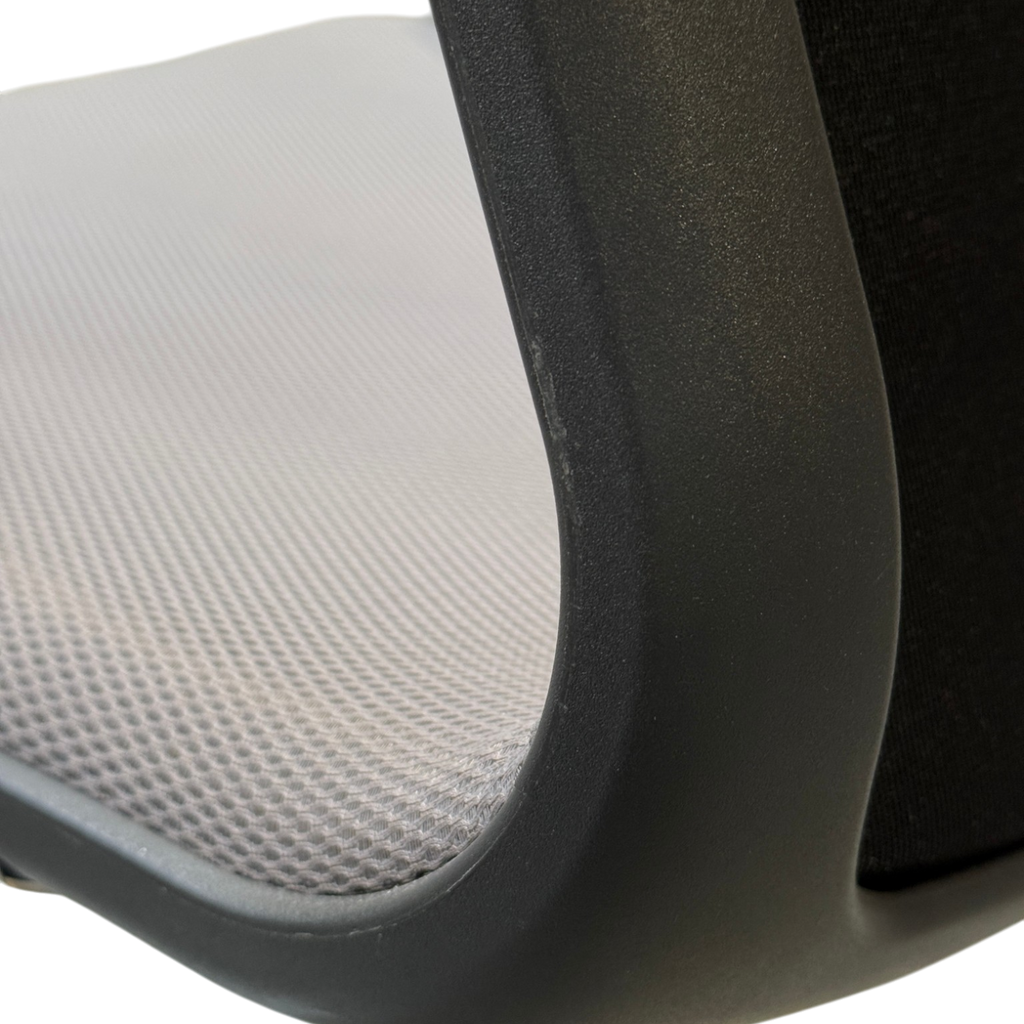 Unix Cantilever Chair, Stackable, Silk Mesh dimgrey