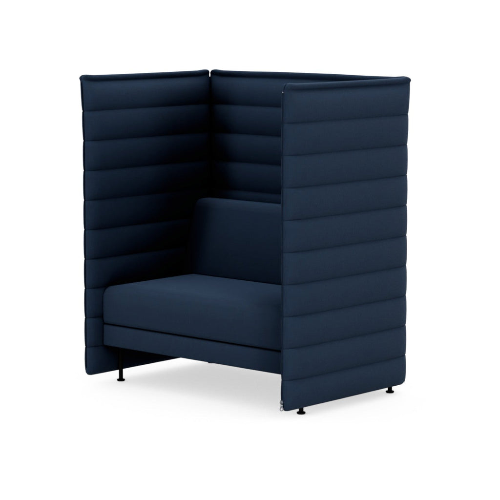 Alcove Plus Love Seat + 2x Paravent, Dumet, Indigo/Melange