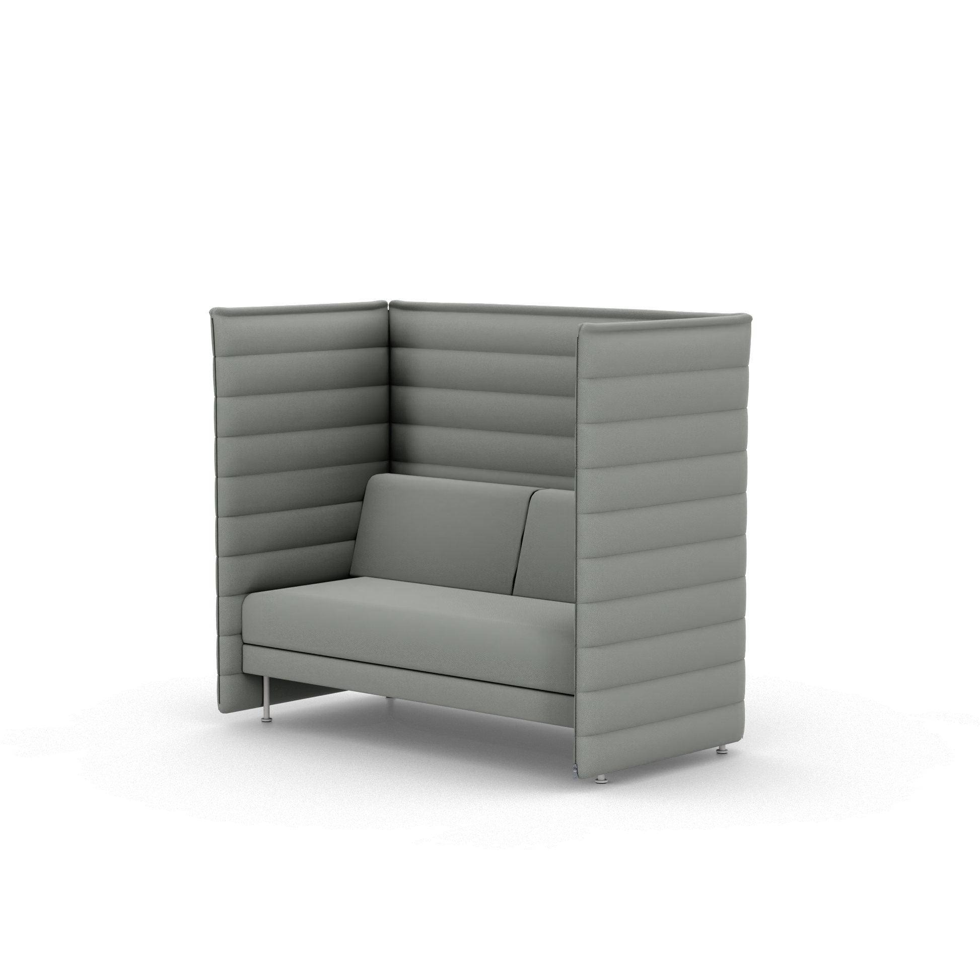 Alcove Plus Sofa 2-Seater, Laser, Eisblau/Elfenbein