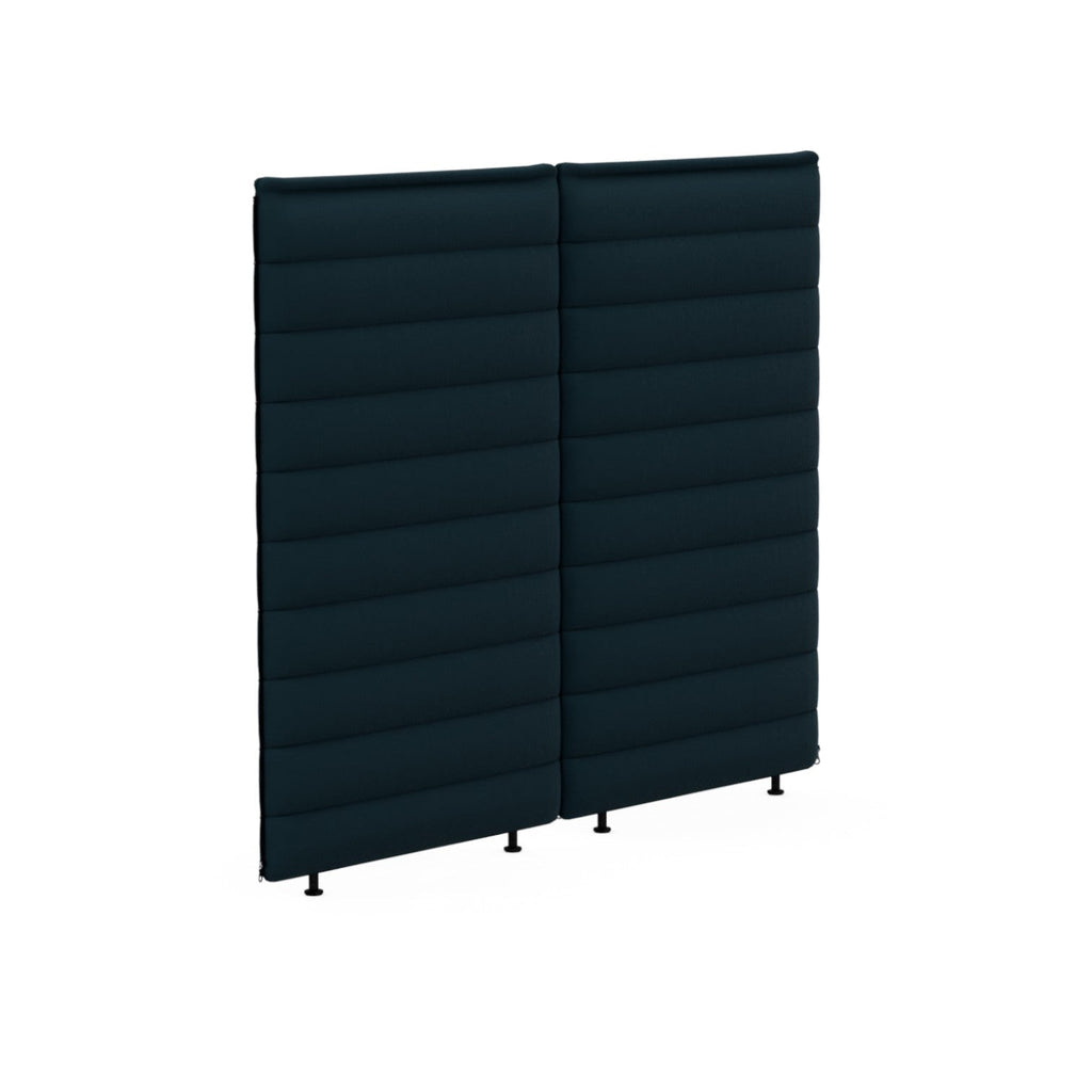 Alcove Plus Desk L + 2x Paravent, Volo, Blaugrün