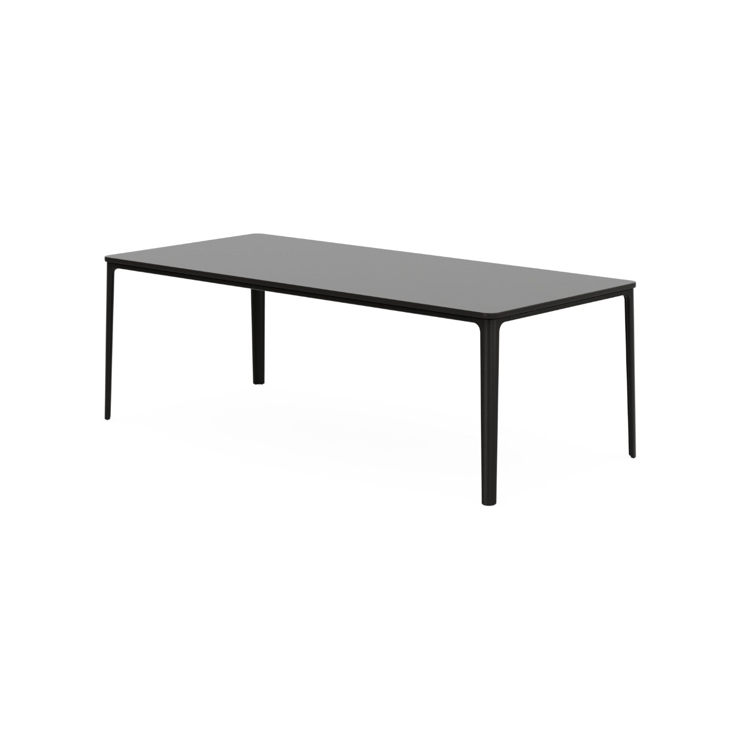 Plate Dining Table, MDF basic dark, 220x100 cm