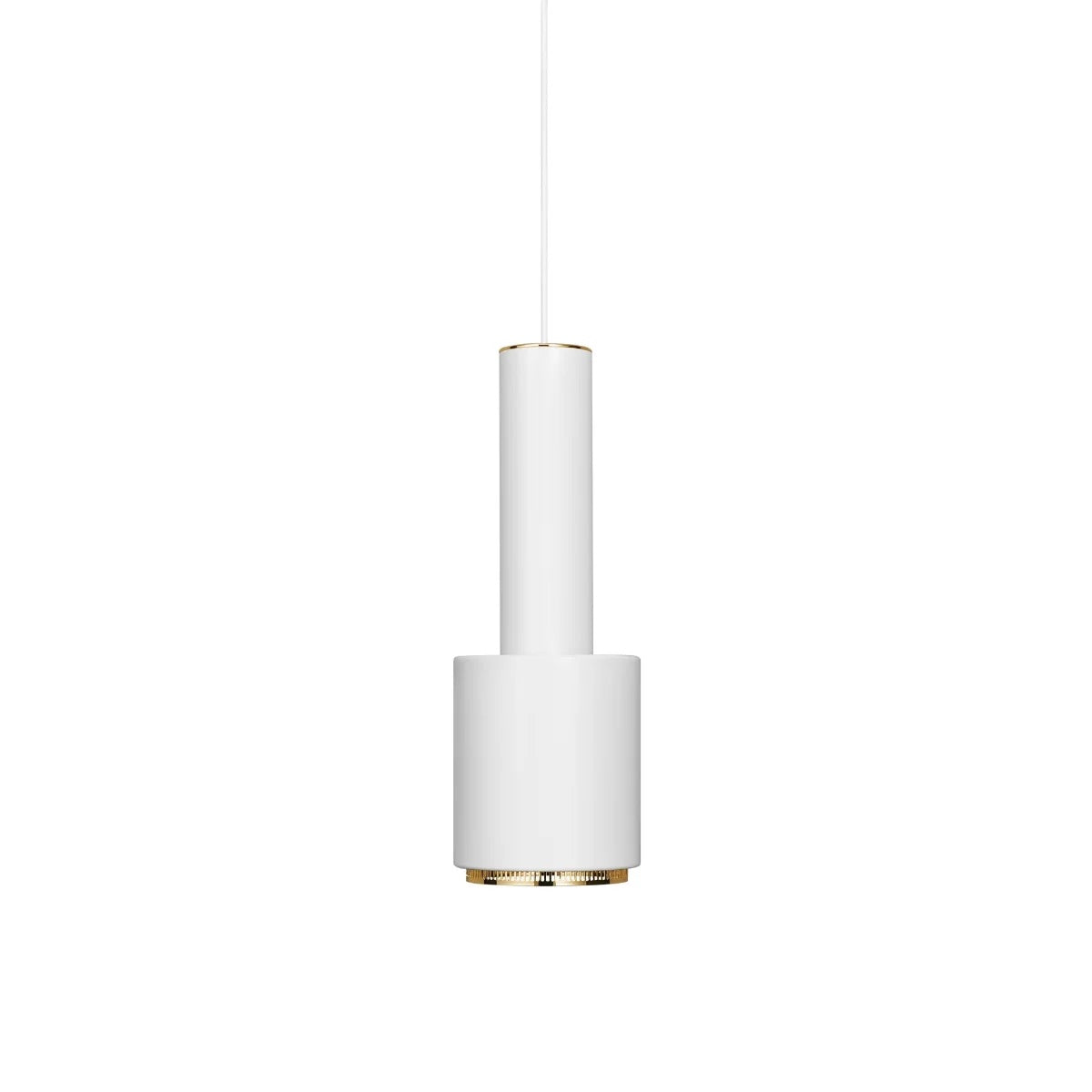 Artek - Hängeleuchte A110 weiss/Messing