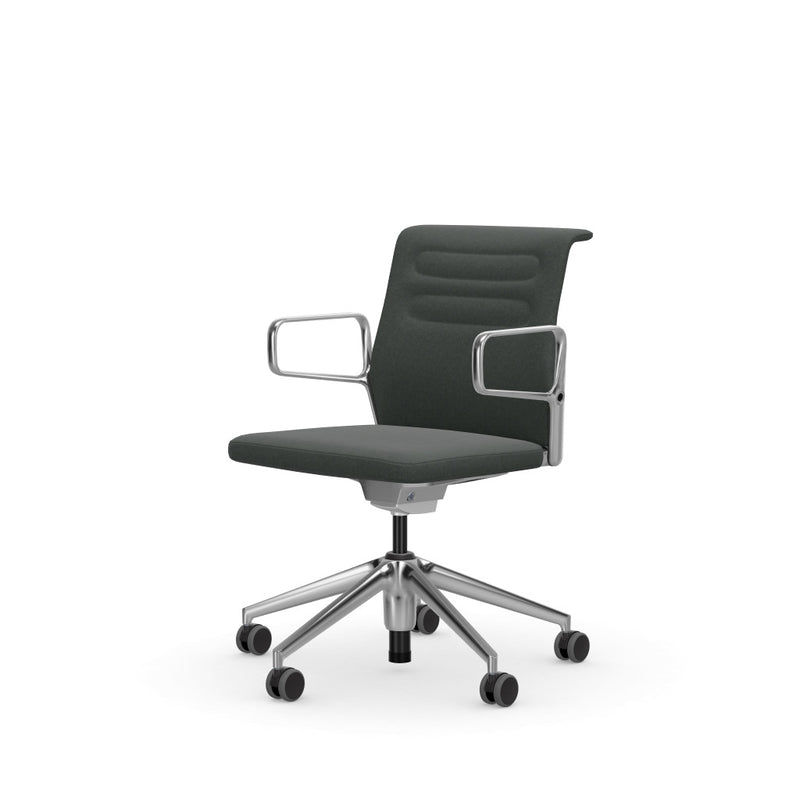 AC5 Studio, Plano sierragrau/nero, Aluminiumfuss poliert