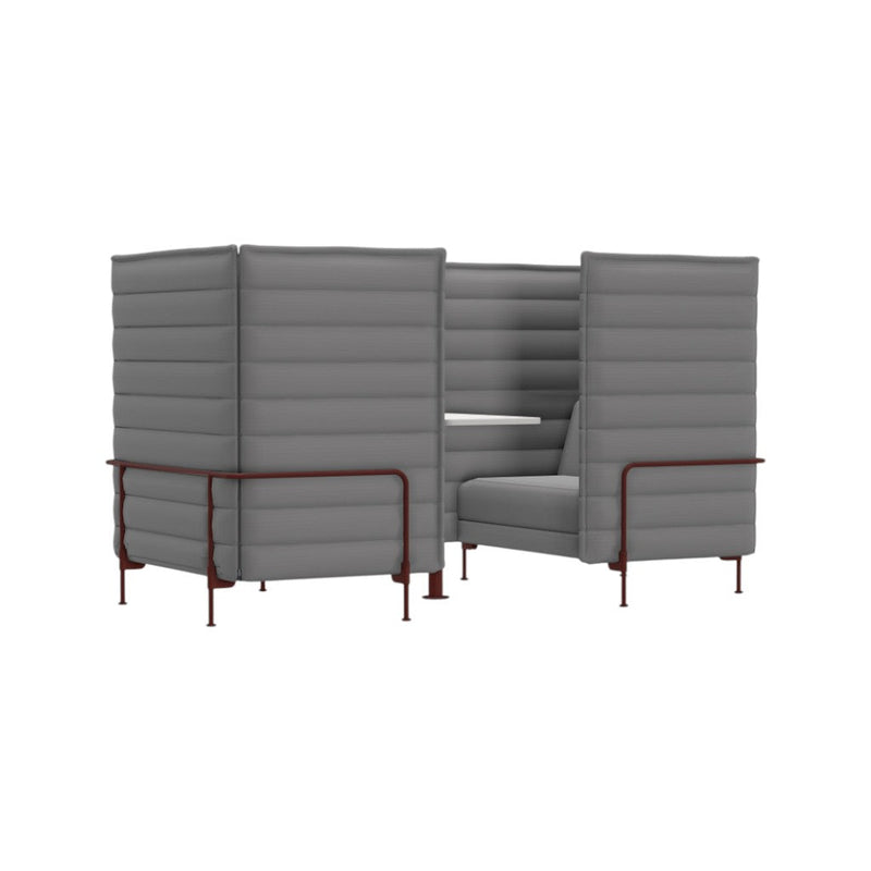 Alcove Cabin Love seat, Laser, Light Grey