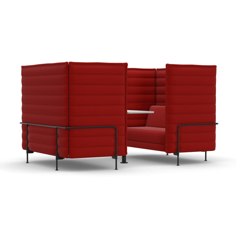 Alcove Cabin 2 Seater, Highback, Laser red