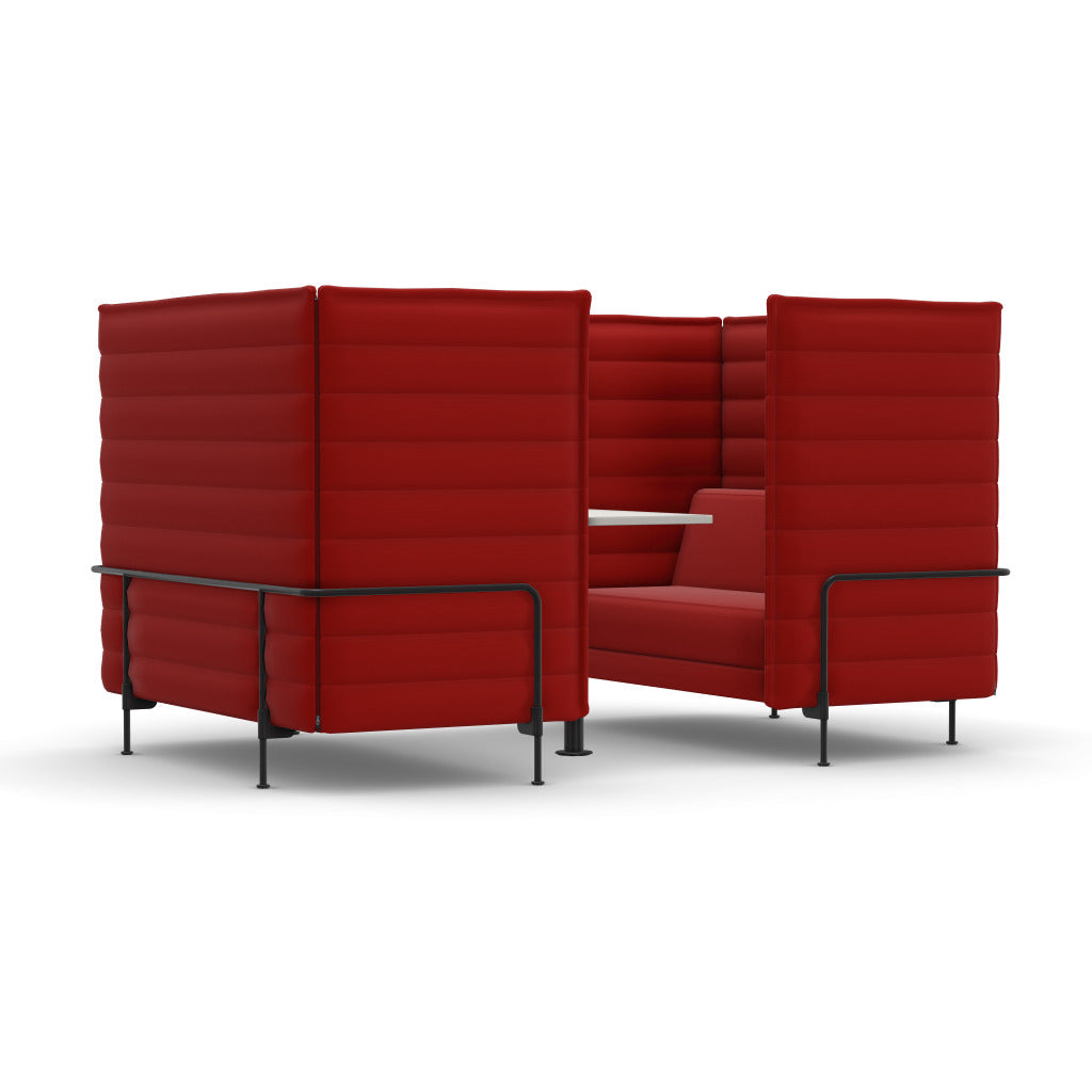 Alcove Cabin 2 Seater, Highback, Laser red
