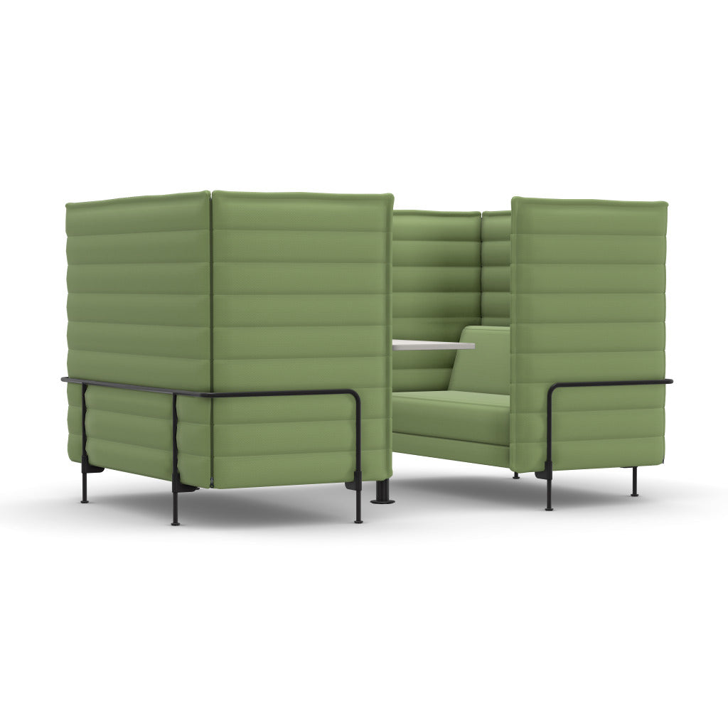 Alcove Cabin 2 Seater, Highback, Laser light grey/pastel green