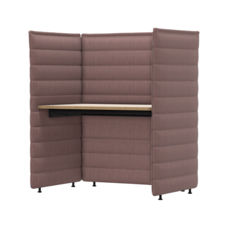 Alcove Plus Desk M, Tress, Zartrosé Melange, Eiche hell