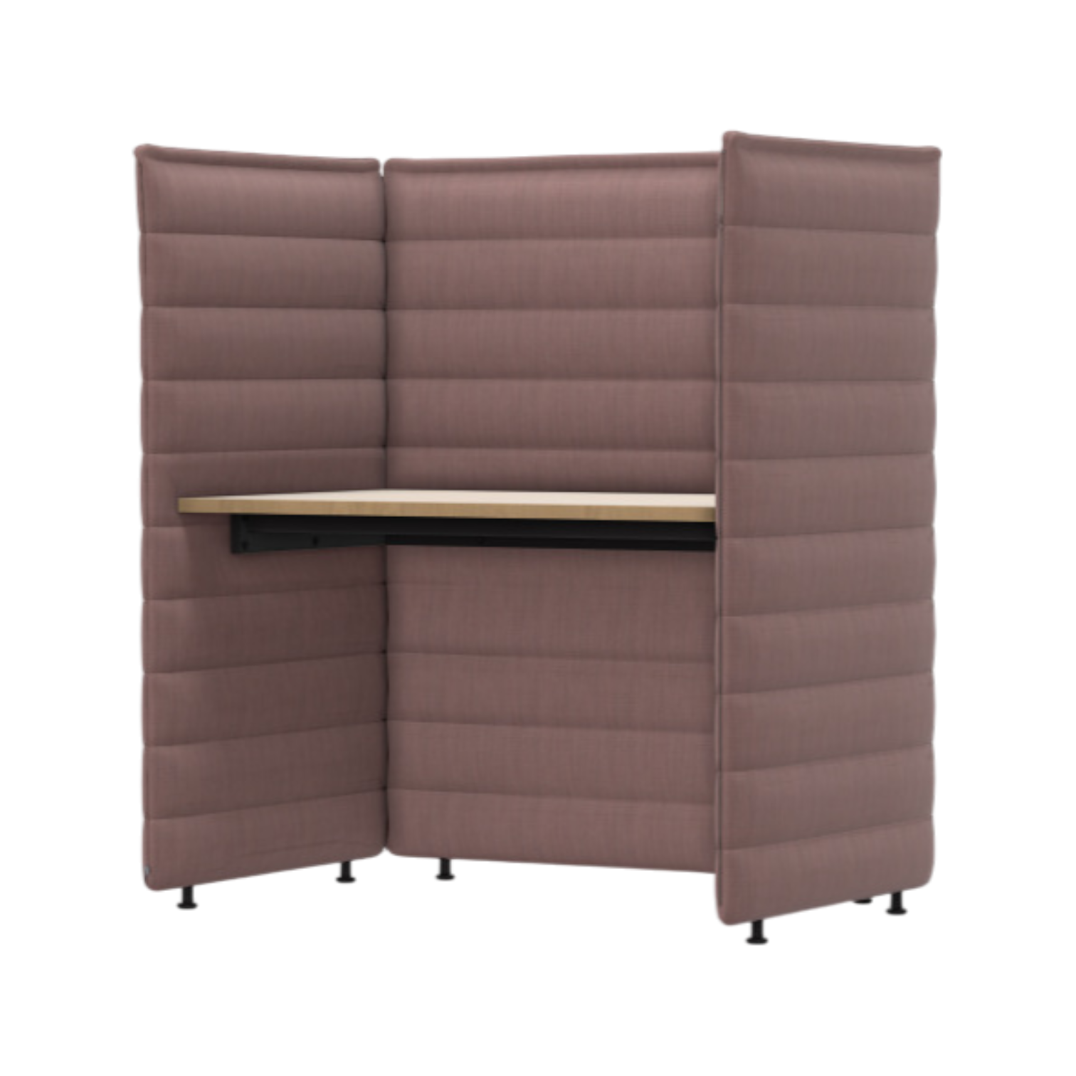 Alcove Plus Desk M, Tress, Zartrosé Melange, Eiche hell