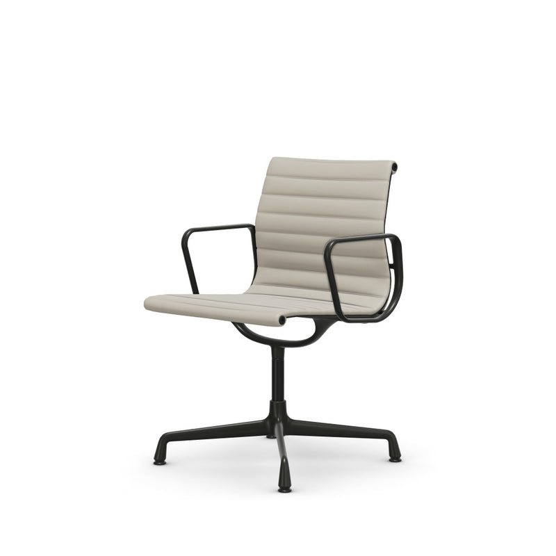Eames Aluminium Chair EA 104, base powder-coated deep black