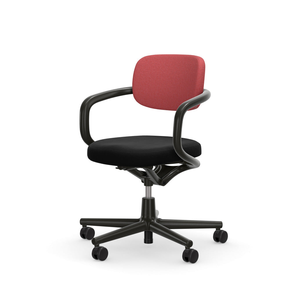 Allstar, deep black base, frame basic dark, Hopsak seat nero, backrest pink/poppy red