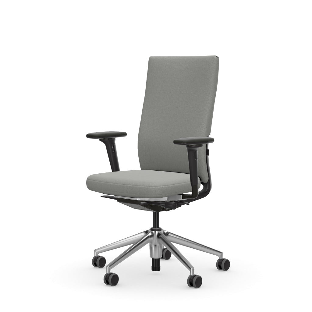 ID Soft L - Rahmenfarbe basic dark, Untergestell Aluminium poliert