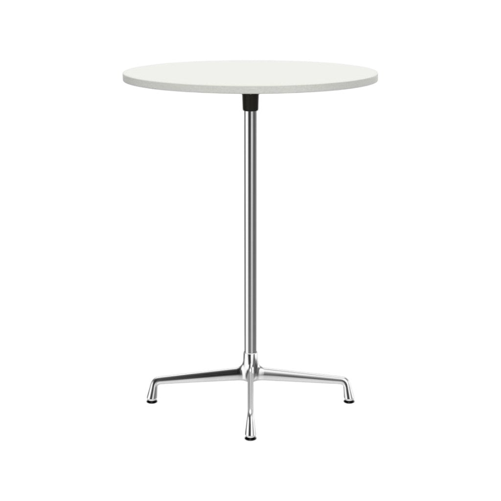 Eames Contract Table High ø80 cm, Melamin weiss