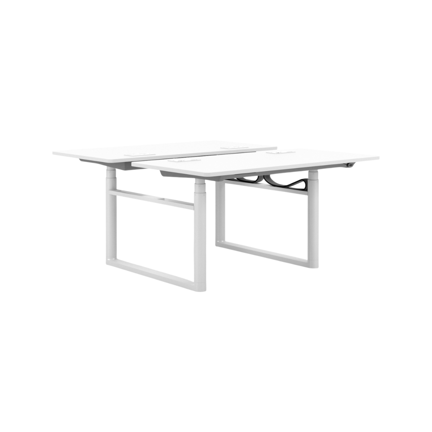 Tyde Sit-Stand Cluster, Melamine Soft Light 160x80 cm