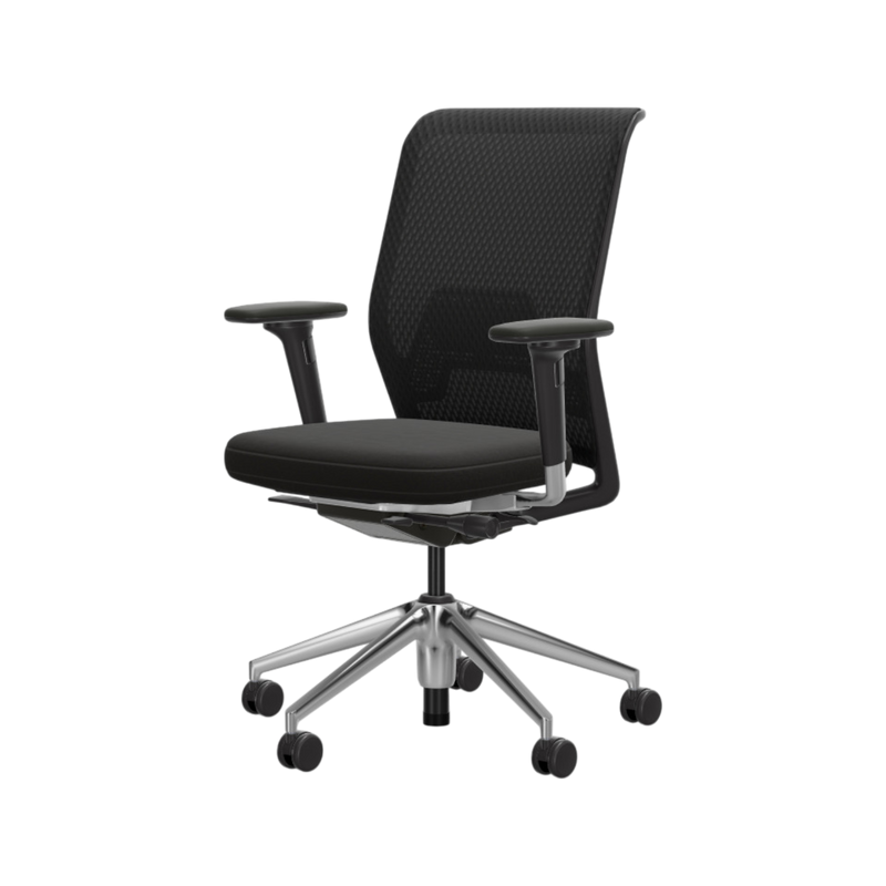 ID Mesh - Rahmenfarbe basic dark, Untergestell Aluminium poliert