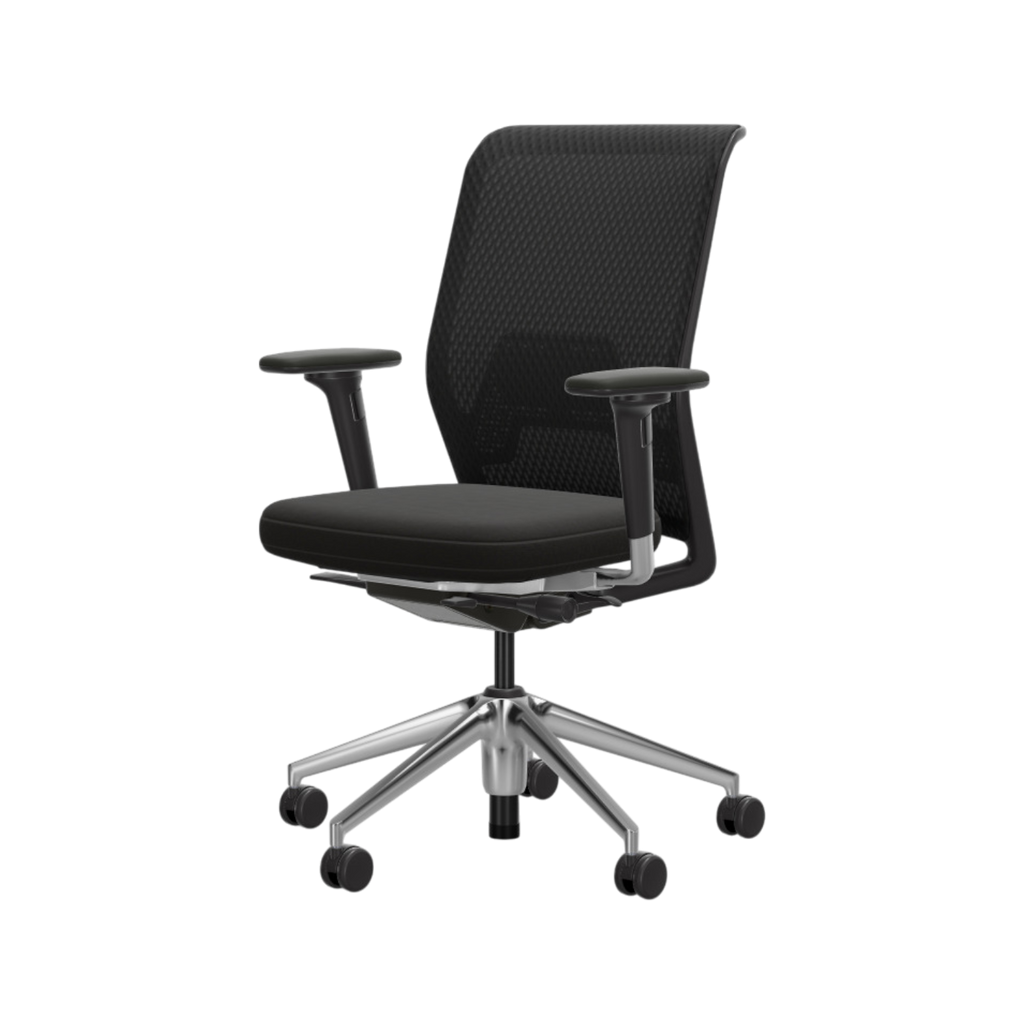 ID Mesh - Rahmenfarbe basic dark, Untergestell Aluminium poliert