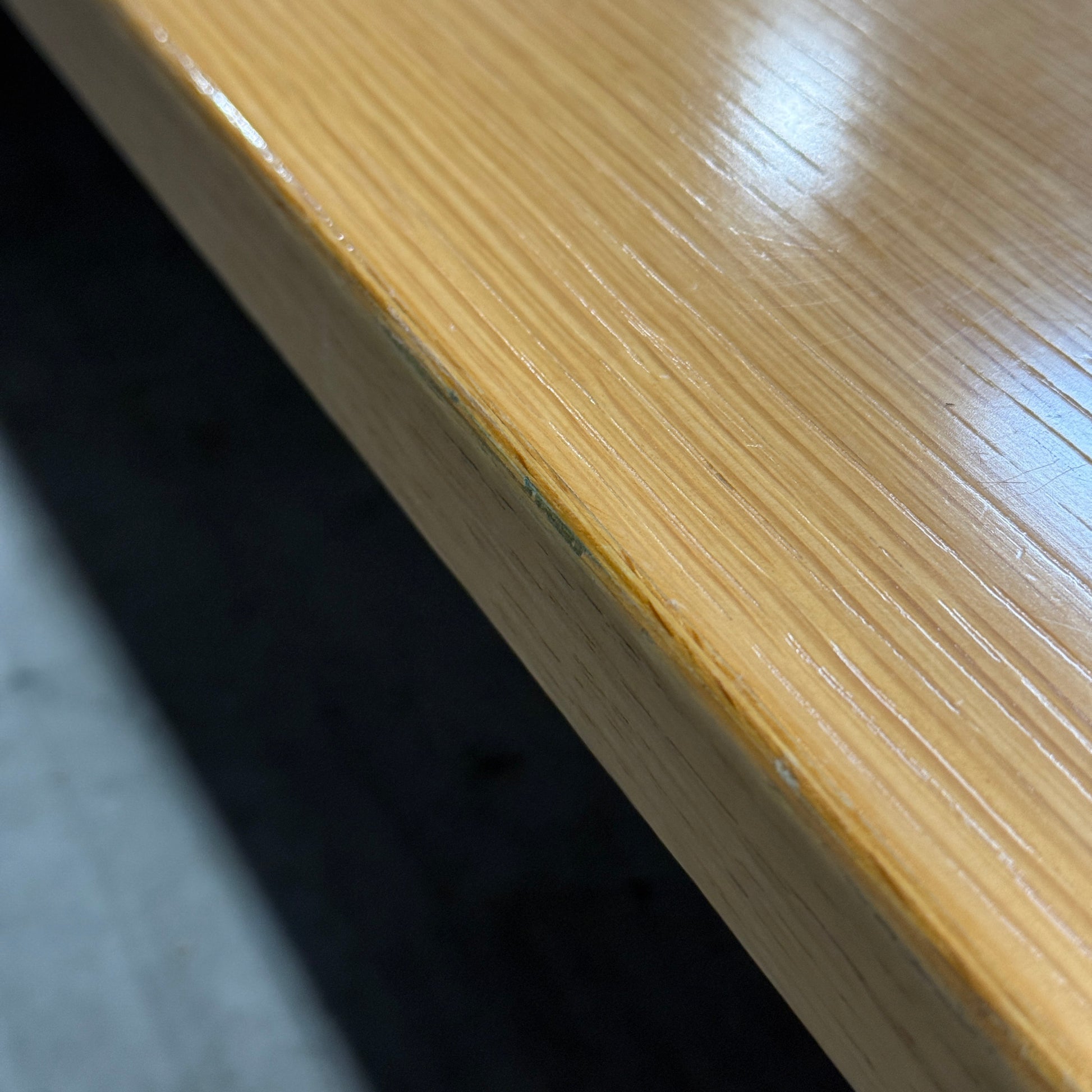 Joyn Single Bench, Furnier Eiche hell, Untergestell soft light, 220 x 120 cm
