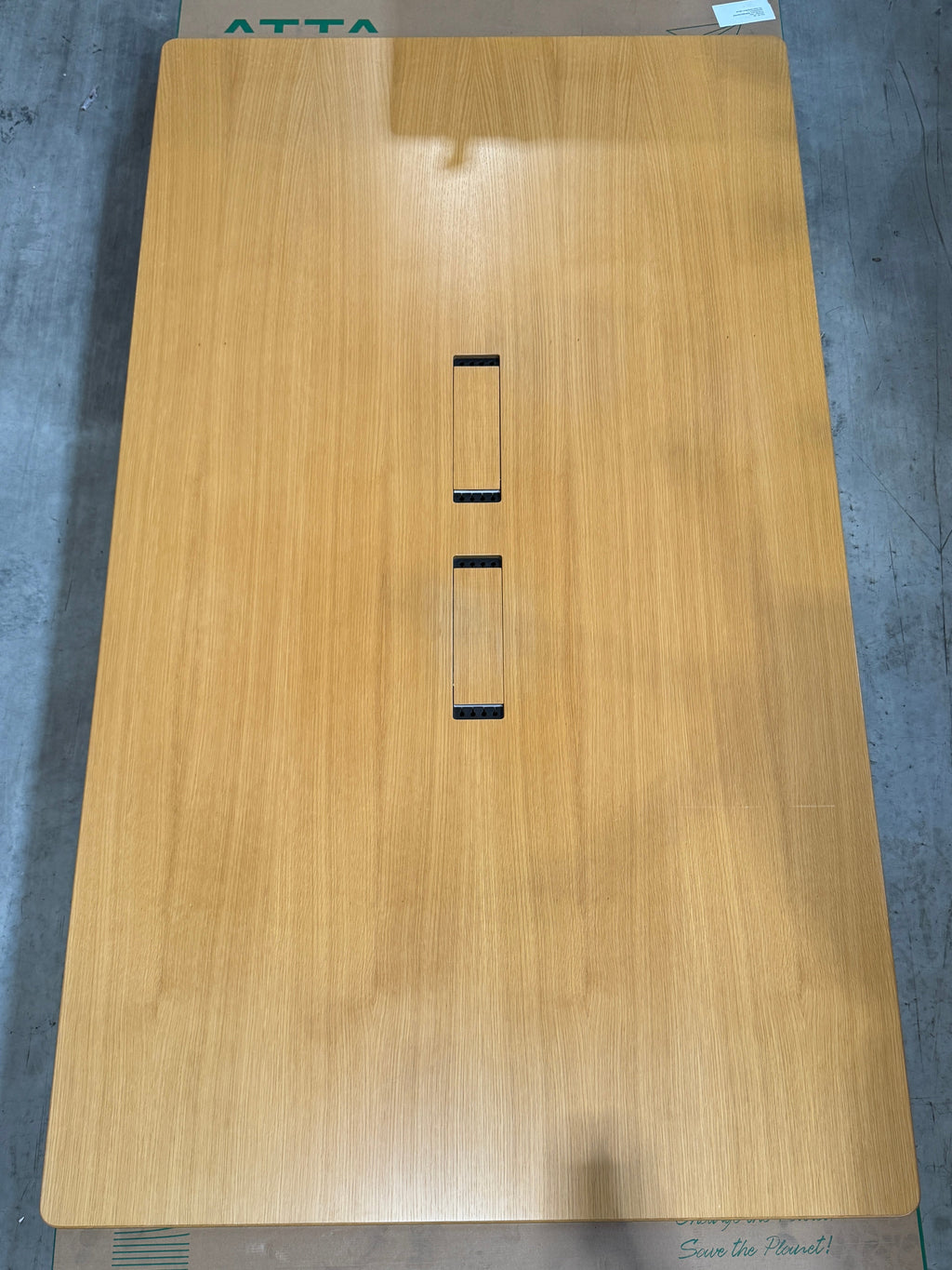 Joyn Single Bench, Veneer Light Oak, Base Soft Light, 220 x 120cm