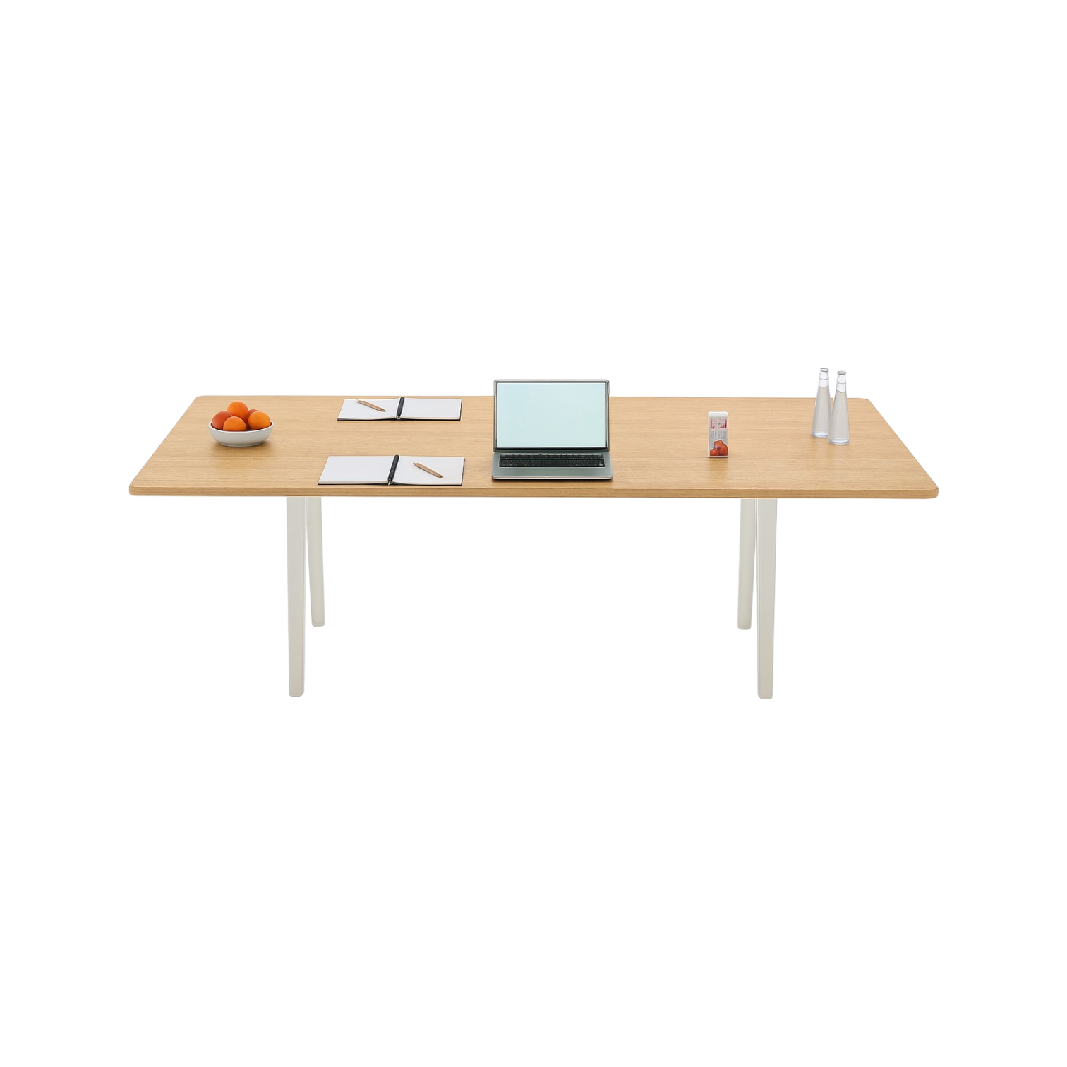Joyn Single Bench, Veneer Light Oak, Base Soft Light, 220 x 120cm