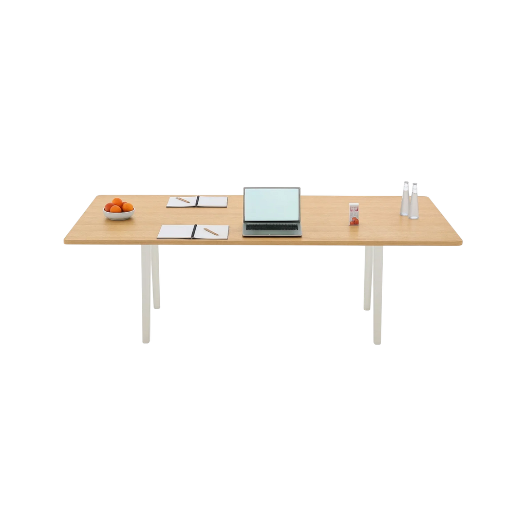 Joyn Meeting Table 240x120 cm, light oak veneer, soft light