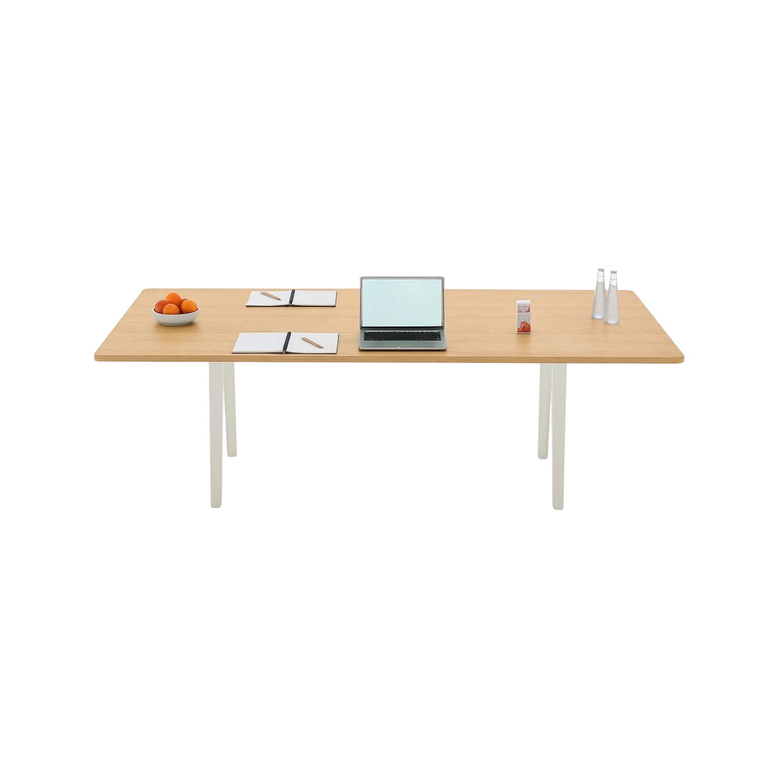 Joyn Meeting Table 240x120 cm, light oak veneer, soft light