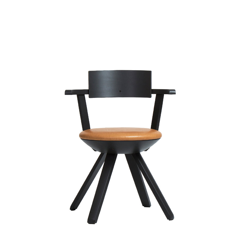 Artek - Rival Chair, asphalt, Leather