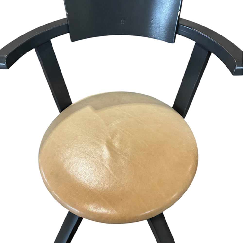 Artek - Rival Chair, asphalt, Leather