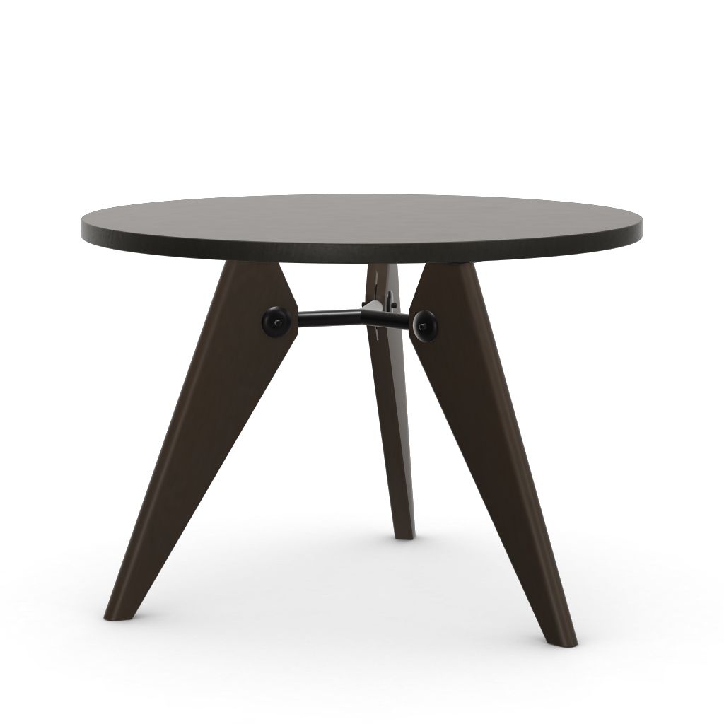 Prouvé Table Guéridon ø1050, dark oak, oiled finish