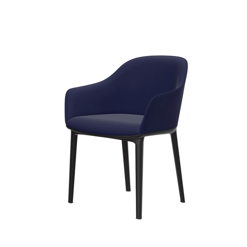 Softshell Chair 4-legged Base, Aura, Dark Blue