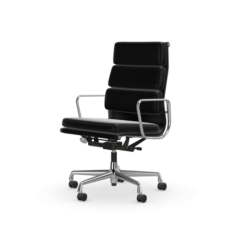 Eames Soft Pad Chair EA 219, Gestell verchromt