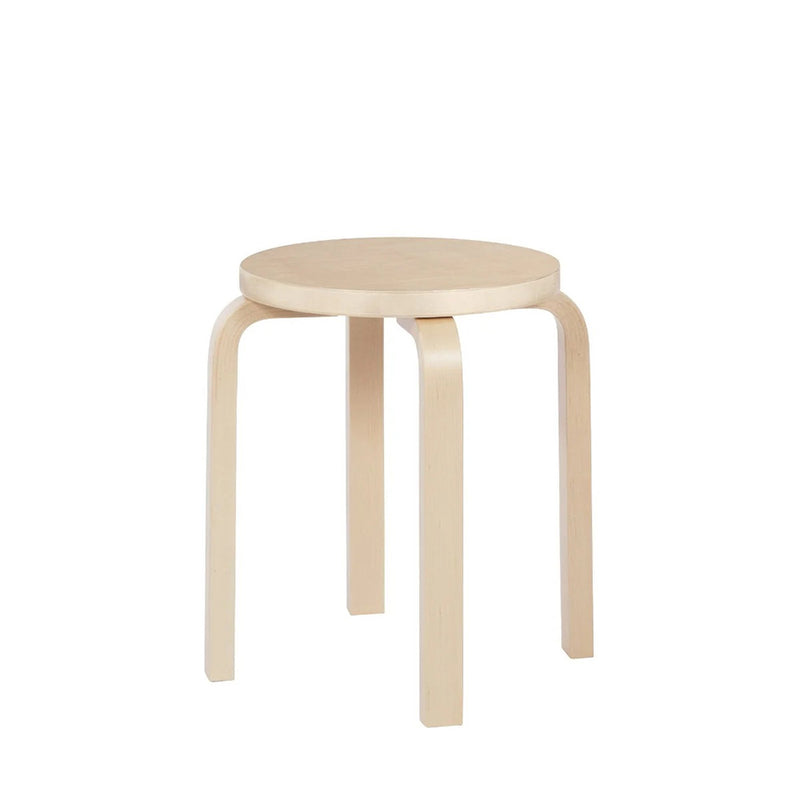 Artek - Stool E60, birch natural lacquered