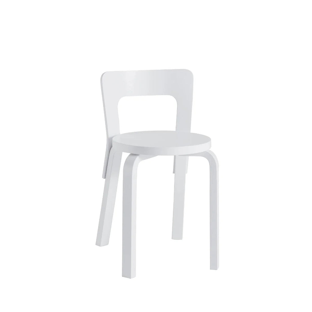 Artek - Stuhl 65, weiss lackiert
