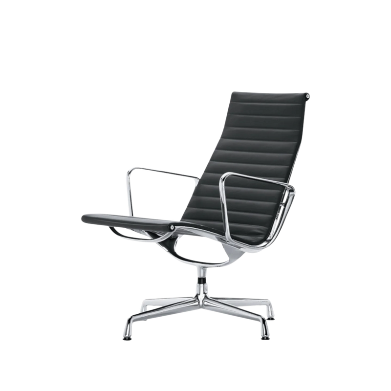 Eames Aluminium Chair EA 116, Gestell verchromt
