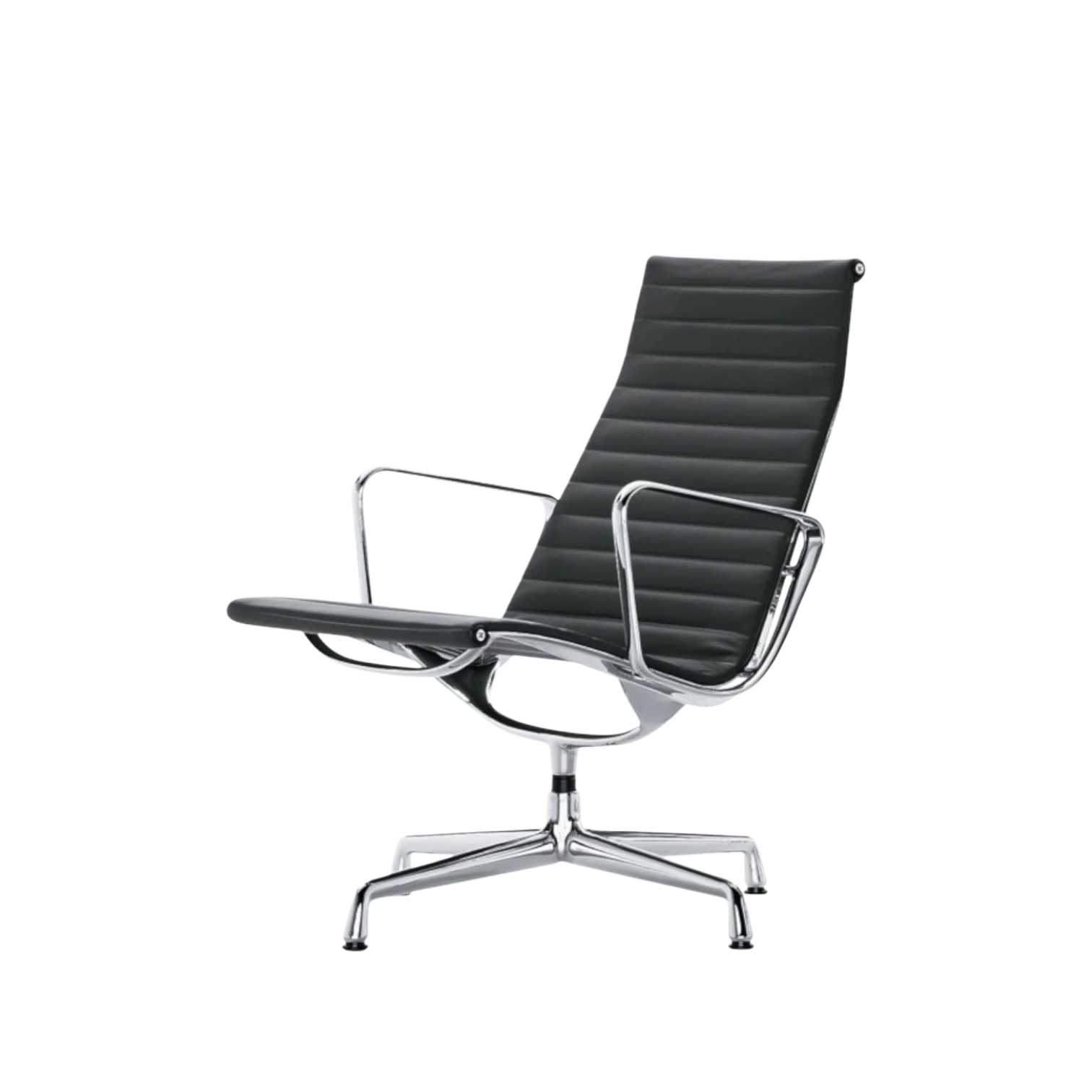 Eames Aluminium Chair EA 116, Gestell verchromt