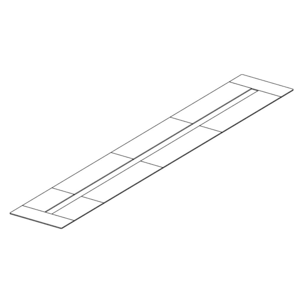Joyn Bench, 14 Arbeitsplätze, Furnier Eiche hell, Gestell basic dark, 1100x180 cm