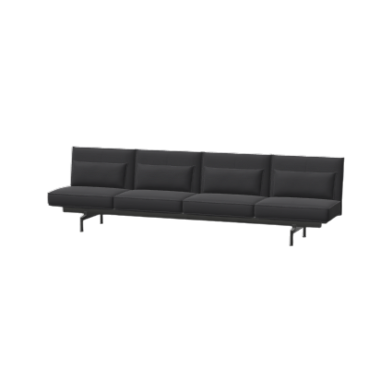 Soft Work 4-Seater, Credo dunkelblau/schwarz