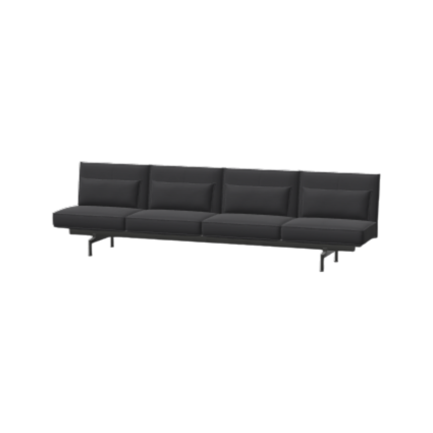 Soft Work 4-Seater, Credo dunkelblau/schwarz