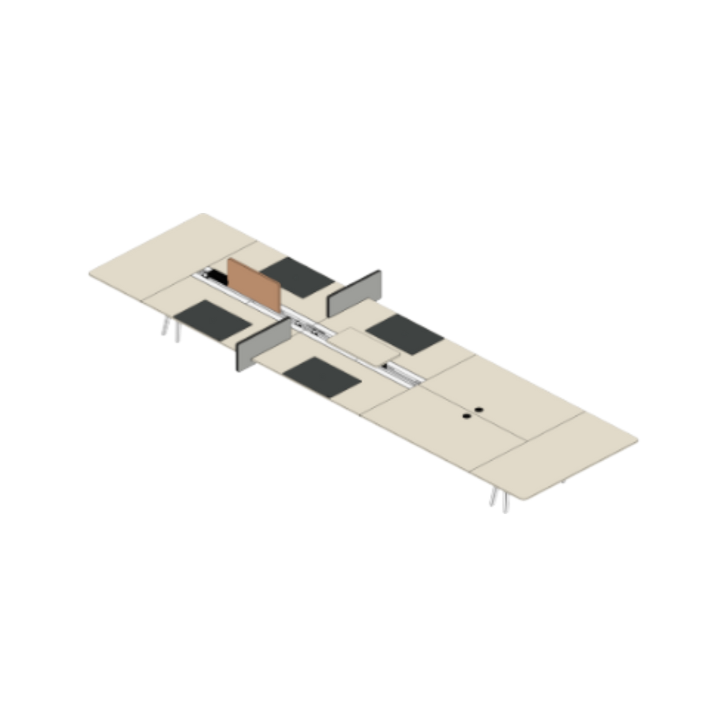 Joyn 2 Platform 640, with Accesoires, light oak veneer, Base Alu