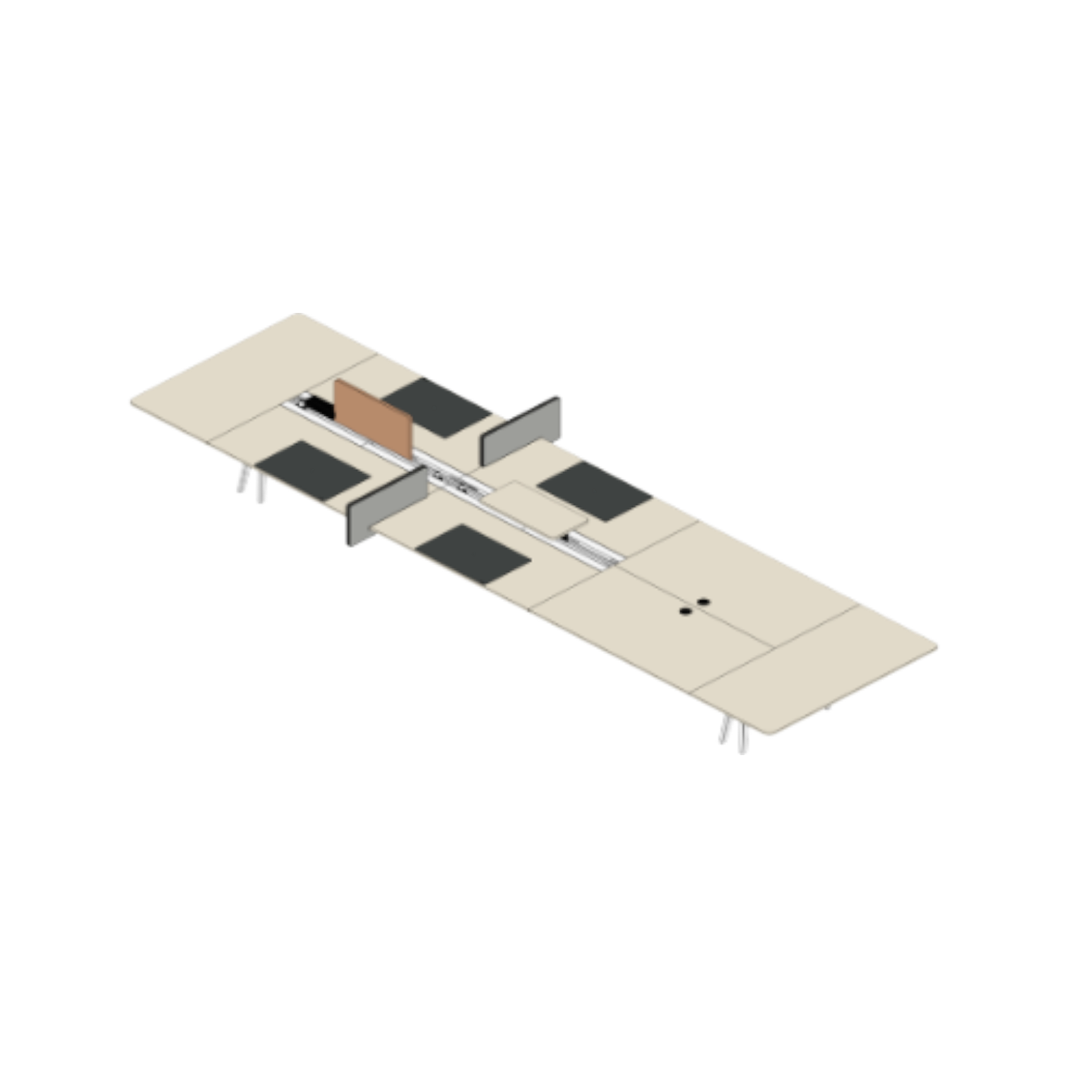 Joyn 2 Platform 640, with Accesoires, light oak veneer, Base Alu