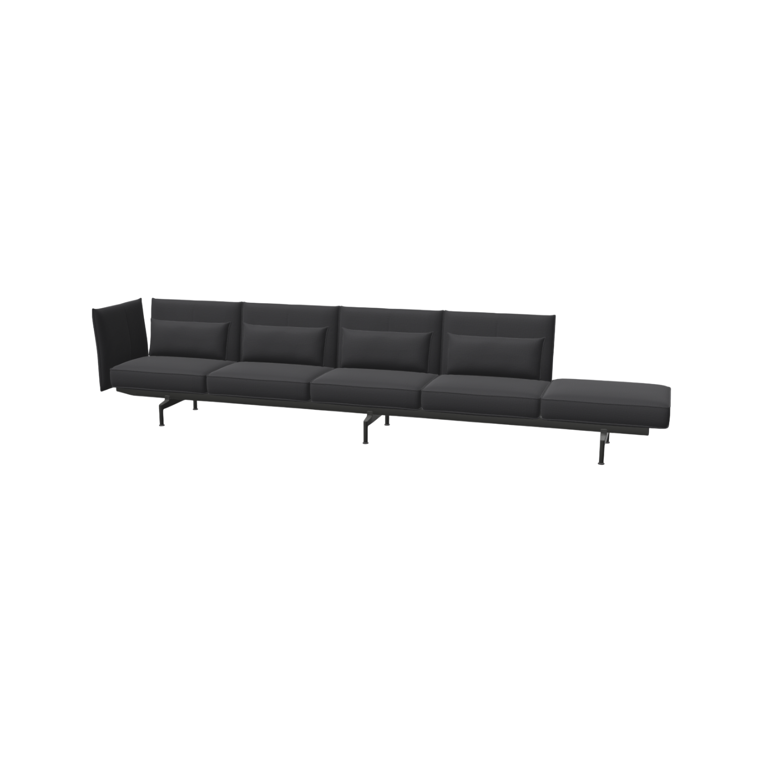 Soft Work 5-Seater, Credo dunkelblau/schwarz