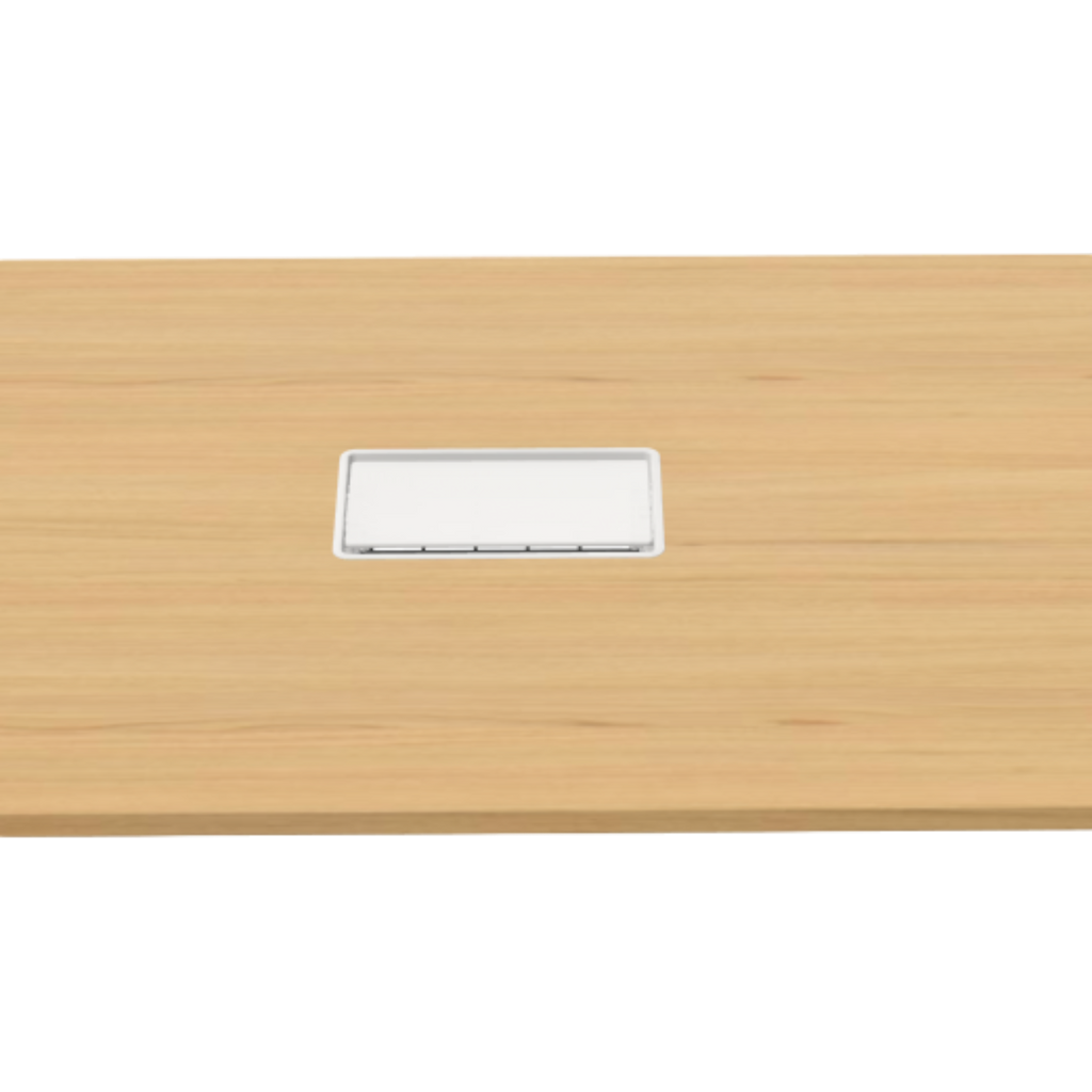 Joyn Meeting Table 240x120 cm, light oak veneer, soft light