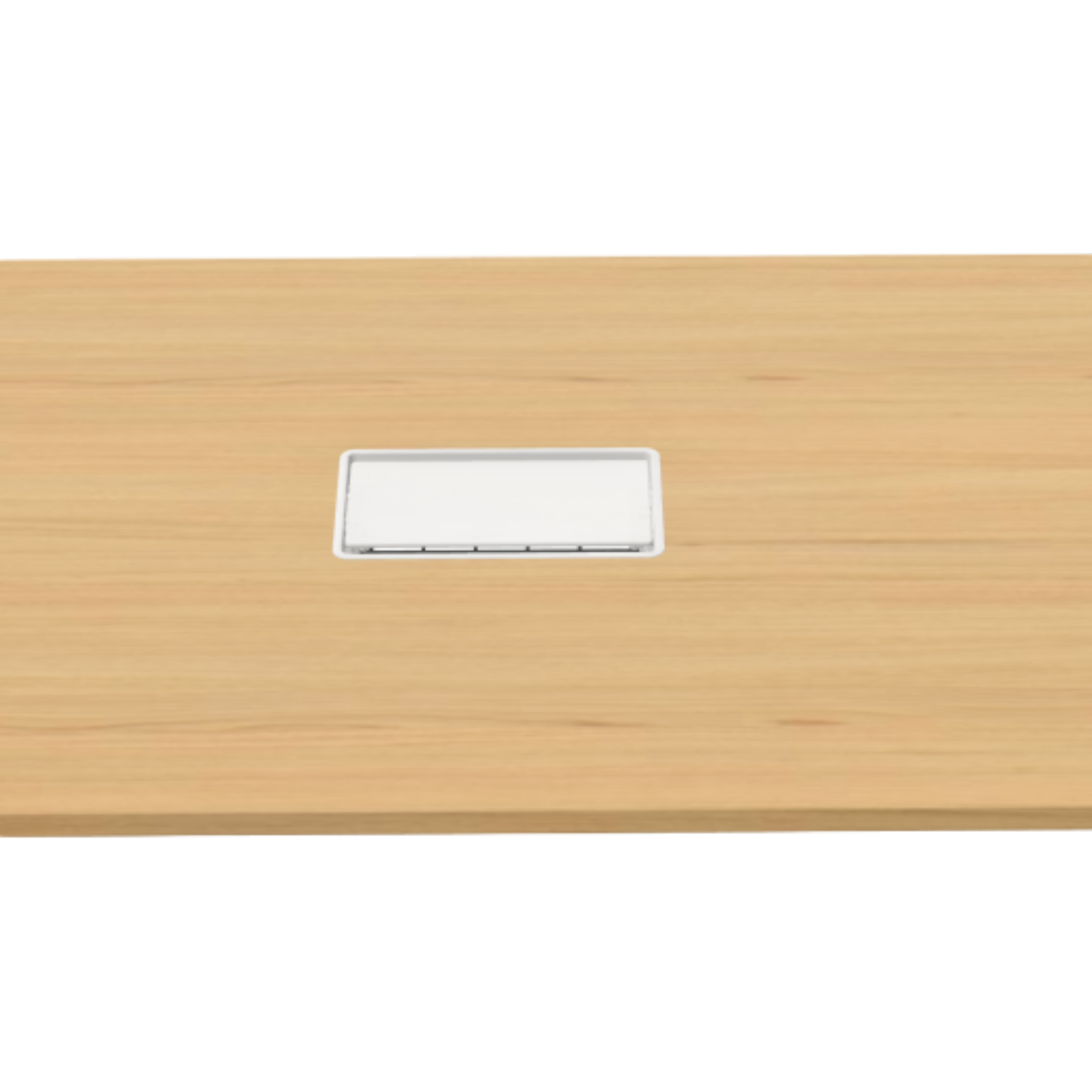 Joyn Konferenztisch 240x120 cm, Furnier Eiche hell, Untergestell soft light
