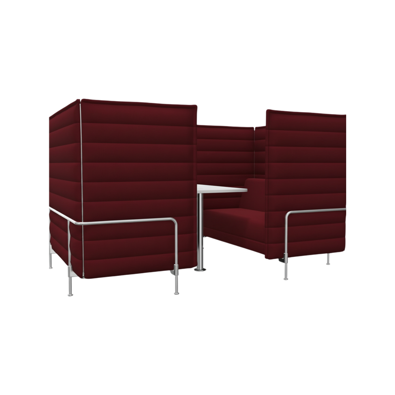 Alcove Cabin 2-Seater, Laser, dunkelrot