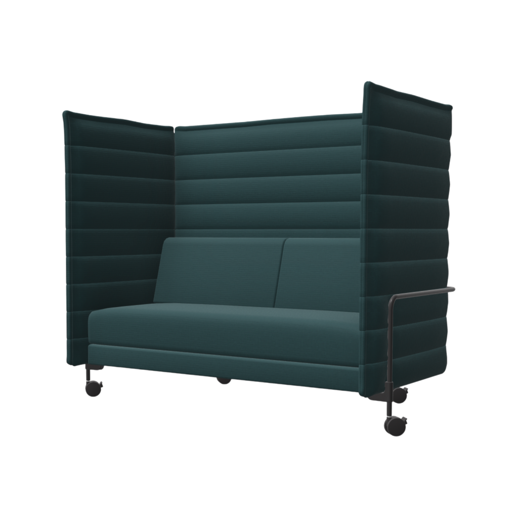 Alcove Sofa 2-Seater, Laser, blaugrün