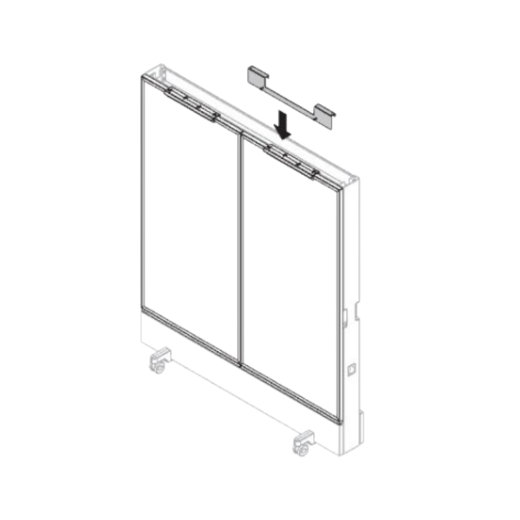 Dancing Wall Flipchart holder 101x690x35 soft light