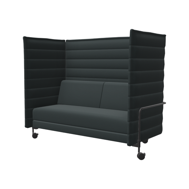 Alcove Sofa 2-Seater, Laser, petrol/moorbraun