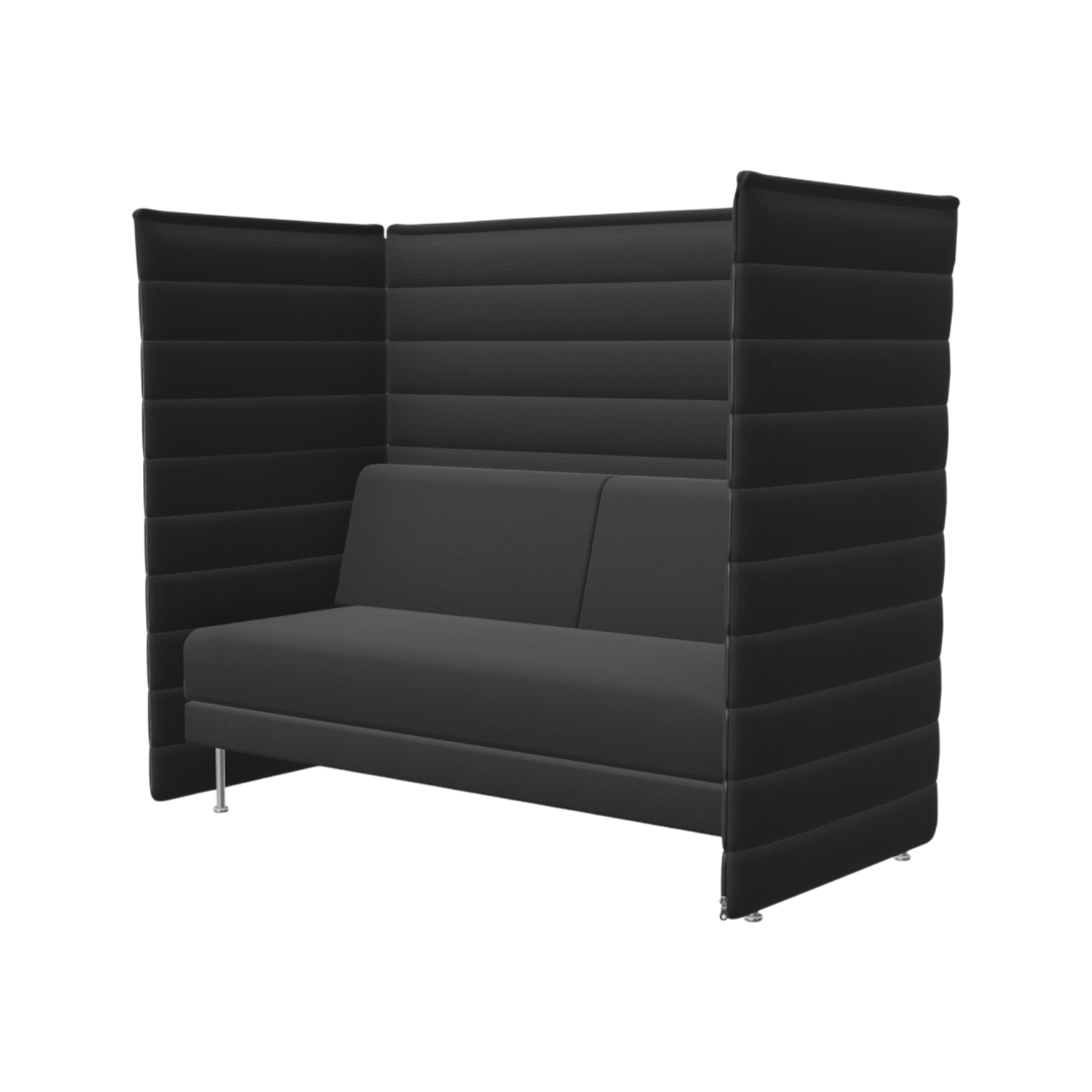 Alcove Plus Sofa 2-Seater, Laser, dunkelgrau