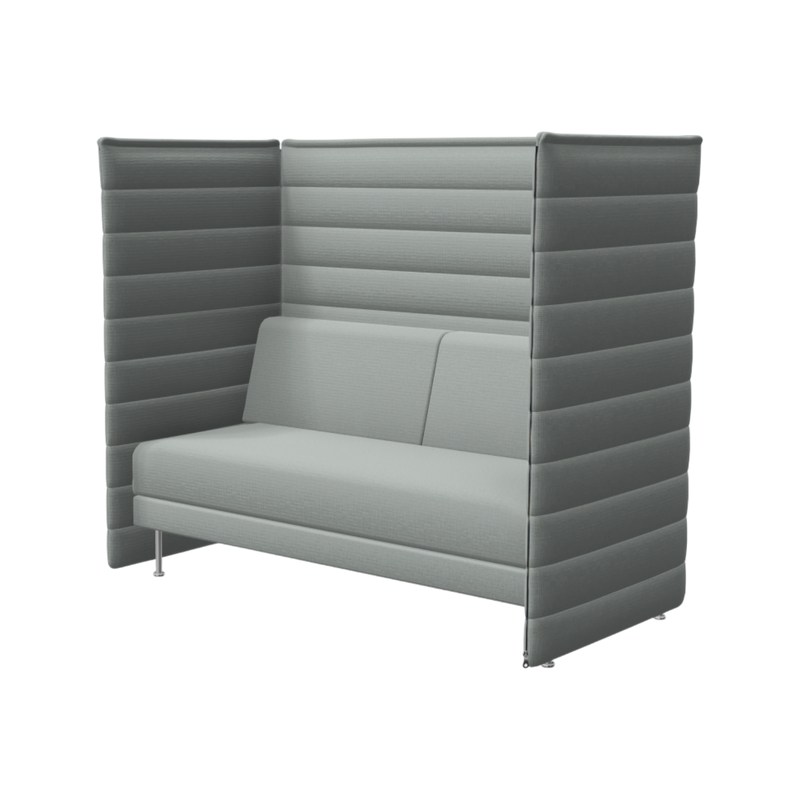 Alcove Plus Sofa 2-Seater, Laser, eisblau/elfenbein